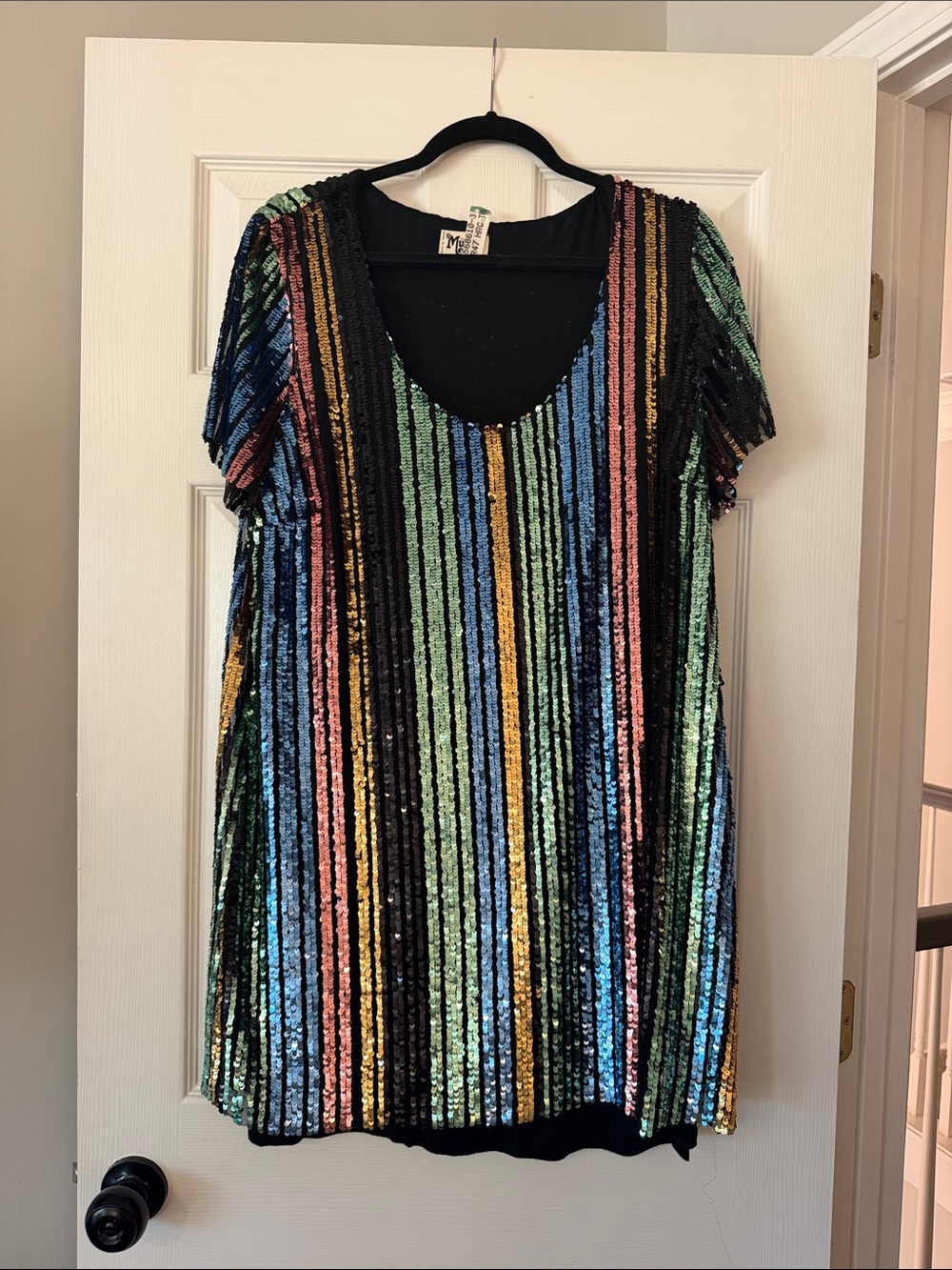 Show Me Your MuMu Multicolor Sequin Stripe Dress